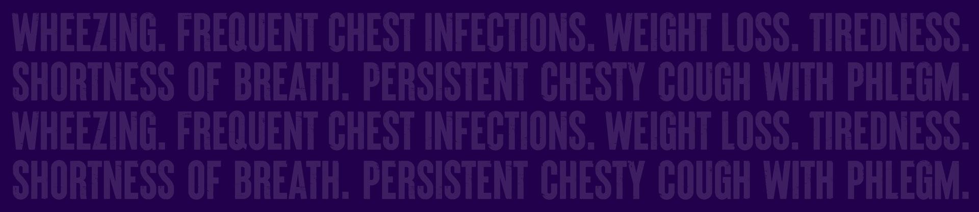 Wallpaper style with COPD symptoms written