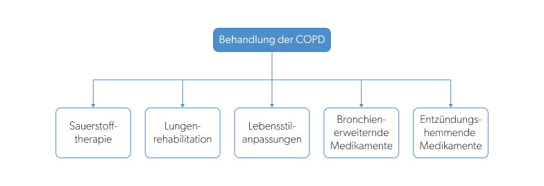 Grafik 2: Umfassender Therapieplan bei COPD