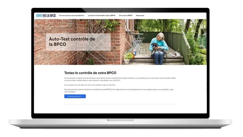 Visuel de la homepage COPD