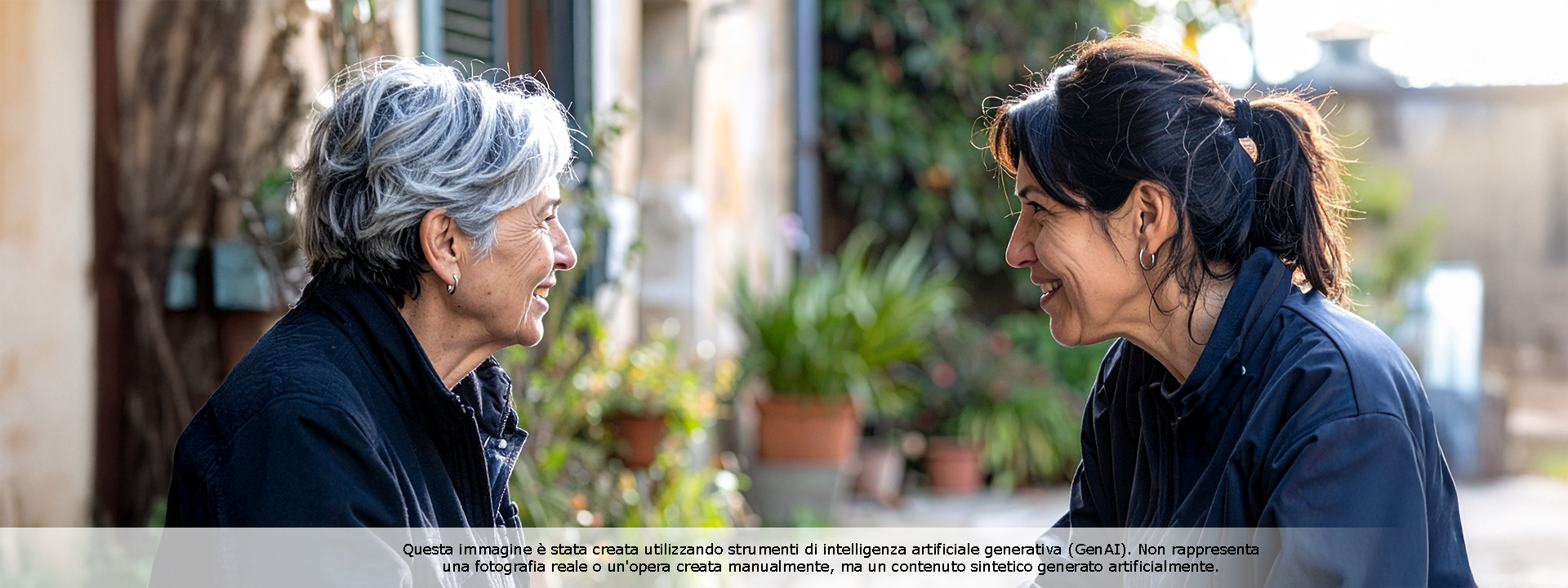 Caregiver assisting an elderly woman with COPD